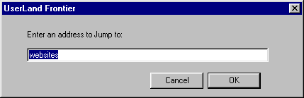 Jump Dialog Window
